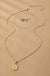 Water Proof Hexagon Brass Initial Letter Pendant - LECCE