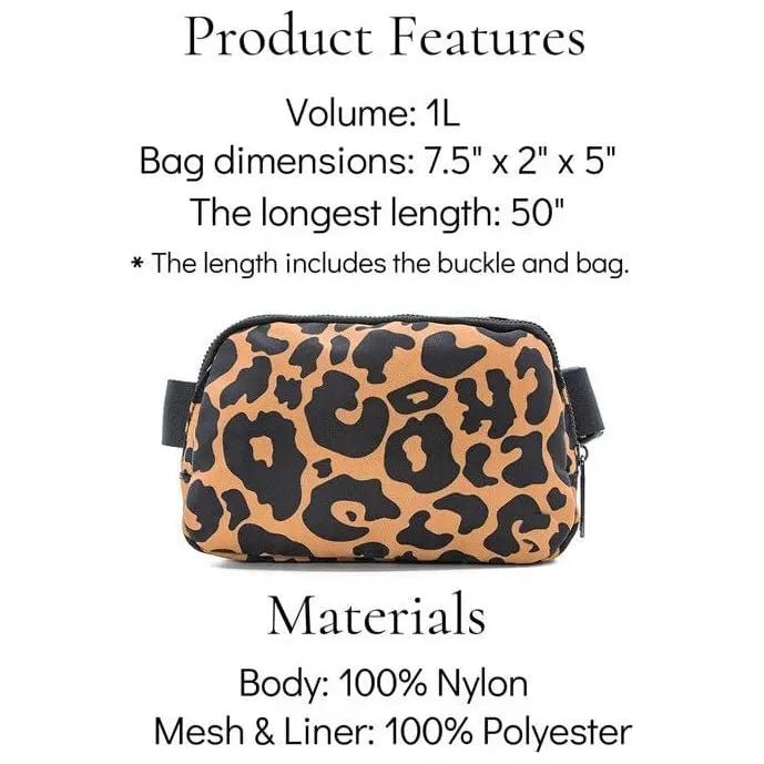 Waterproof Fanny Pack Belt Bum Bag - LECCE