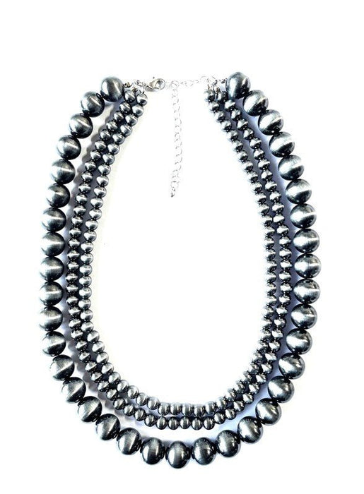 Western 3 Layered Navajo Pearl Necklace - LECCE