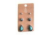 Western 3 Pair Turquoise Earring Set - LECCE