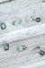 Western 3 - piece Turquoise Open Hoop Earring Set - LECCE