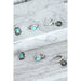 Western 3 - piece Turquoise Open Hoop Earring Set - LECCE