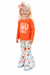 Western All Good Things Floral Bell-Bottom Girls Set on white background