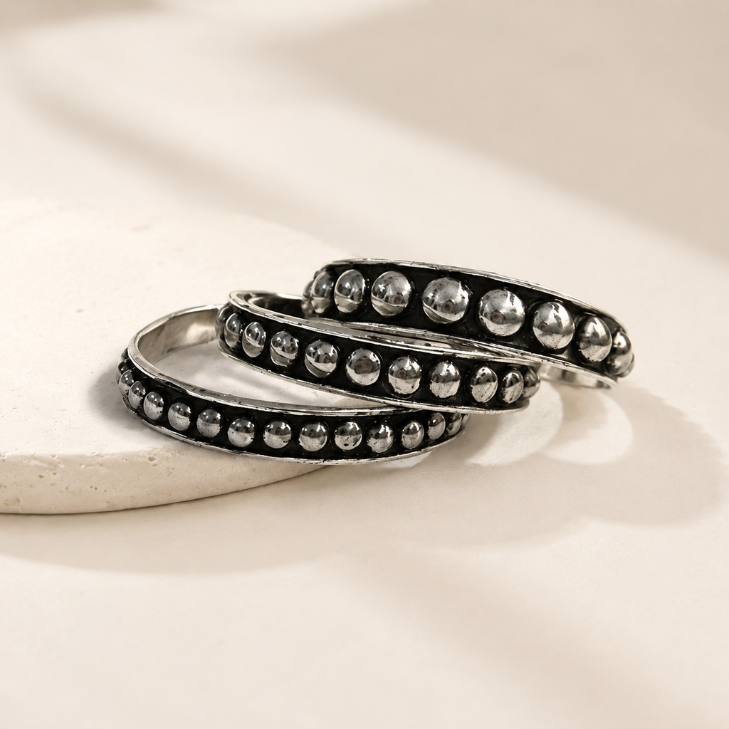 Western Bubble Metal Cuff Bracelet