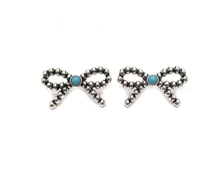 Western Bubble Ribbon Stud Earring - LECCE