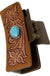Western Conch Gemstone Paisley Leather Hair Claw - LECCE
