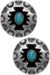 Western Concho Aztec Epoxy Gemstone Stud Earring - LECCE