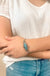 Western Concho Cable Gemstone Wirebangle Bracelet - LECCE