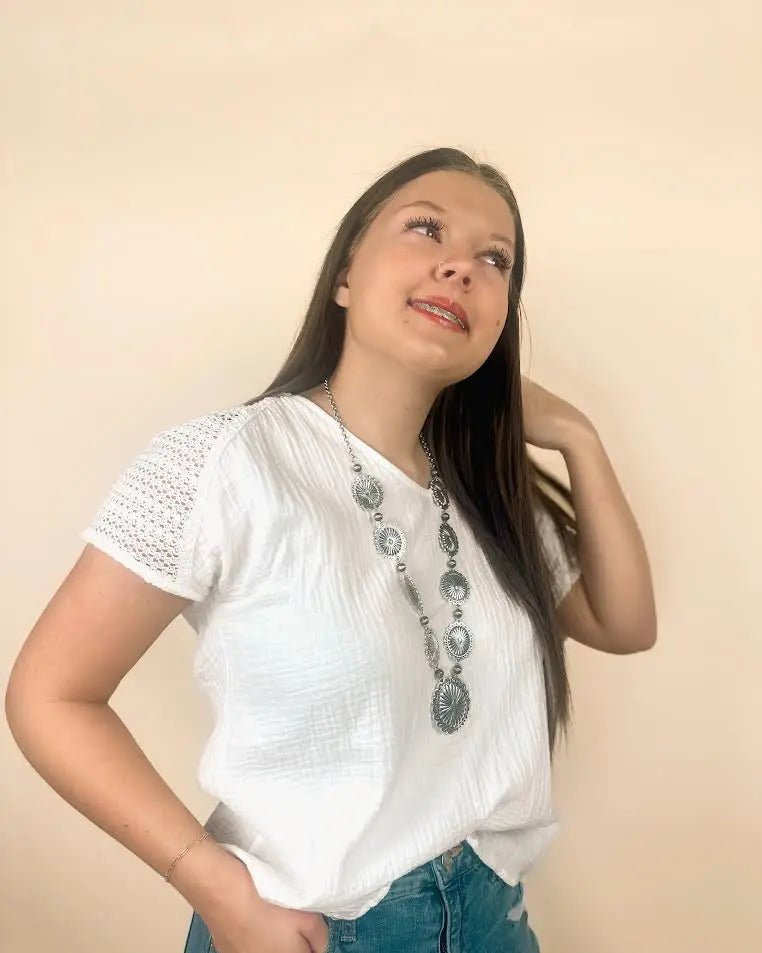 Western Concho Flower Navajo Pearl Necklace Set