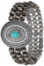 Western Concho Gemstone Oval Navajo Pearl Bracelet - LECCE
