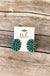 Western Concho Gemstone Stud Earring - LECCE