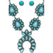 Western Concho Squash Blossom Gemstone Necklace - LECCE