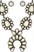 Western Concho Squash Blossom Gemstone Necklace - LECCE