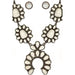 Western Concho Squash Blossom Gemstone Necklace - LECCE