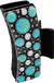 Western Concho TQ Rhinestone Pave Metal Hair Claw - LECCE