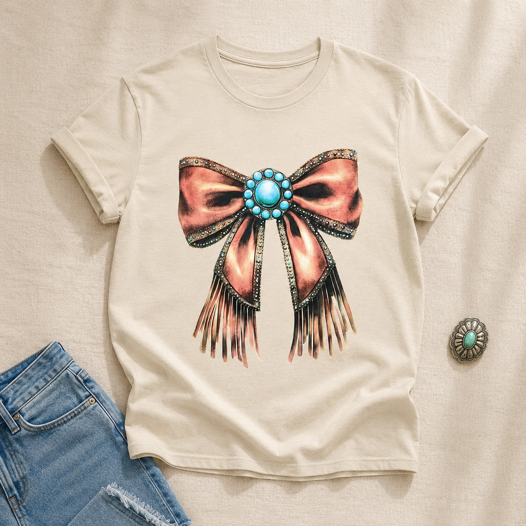 Western Coquette Bow Tee