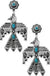 Western Gemstone Flower Aztec Thunderbird Earring - LECCE