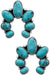Western Gemstone Squash Blossom Stud Earring - LECCE