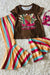 Western girls top & striped pants set - LECCE