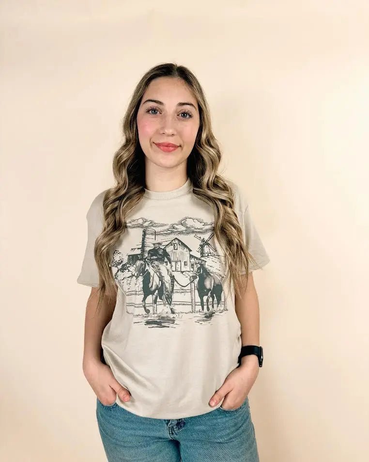 Western Horses T-shirt - LECCE