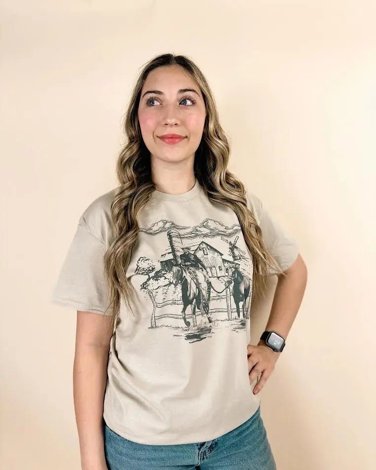 Western Horses T-shirt - LECCE