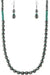Western Knot Tq Navajo Pearl Gemstone Necklace Set - LECCE