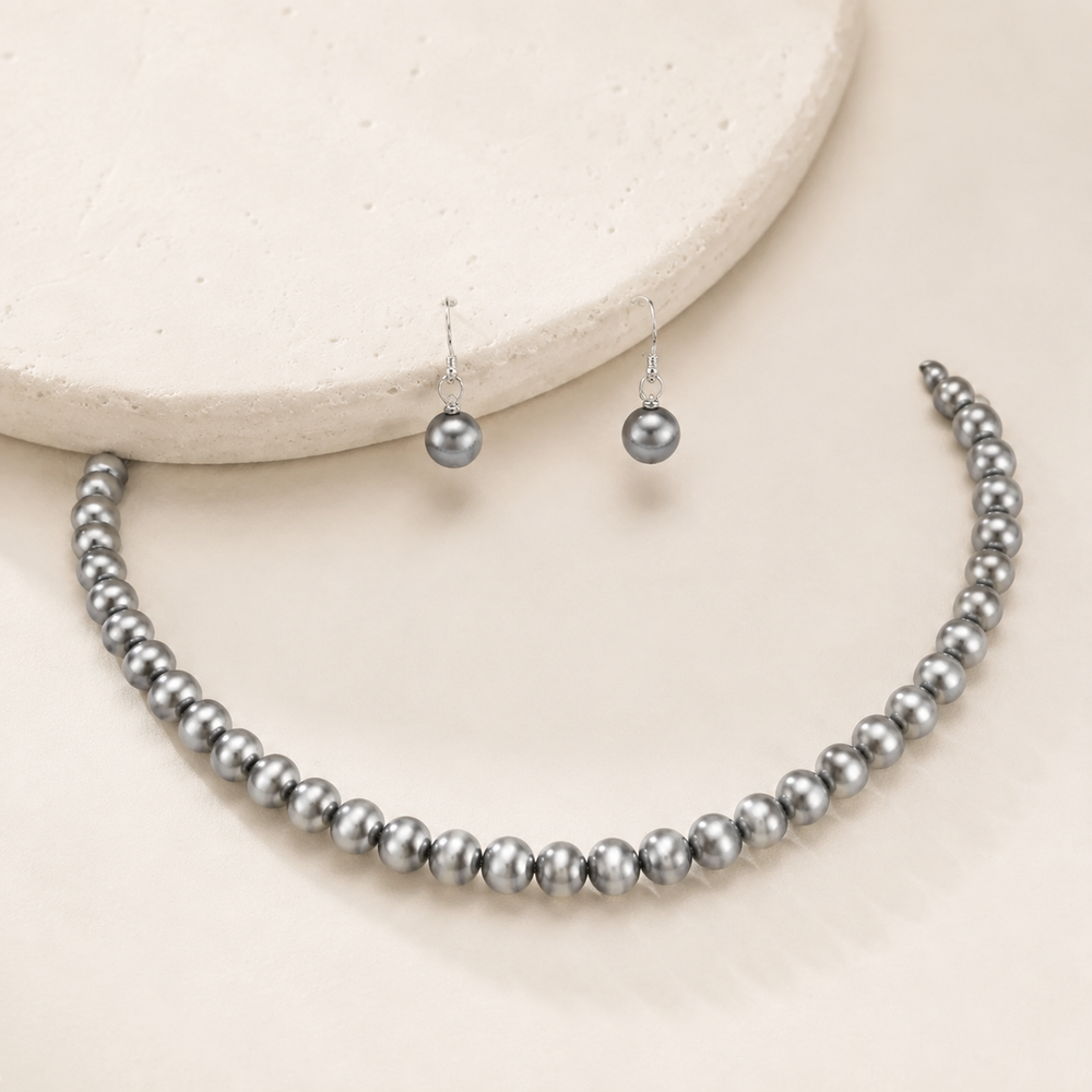 western metallic navajo pearl choker set