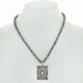 Western Navajo Pearl Necklace Stamped Pendant - LECCE