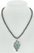 Western Navajo Pearl Necklace Stamped Pendant - LECCE
