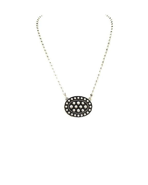 Western Oval Concho Bubble Necklace - LECCE