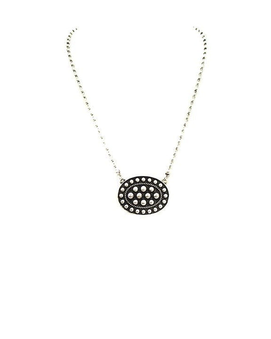 Western Oval Concho Bubble Necklace - LECCE