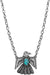 Western Textured Thunderbird Gemstone Necklace - LECCE