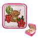 Western Theme Printed Squared Leather Jewelry Box - LECCE