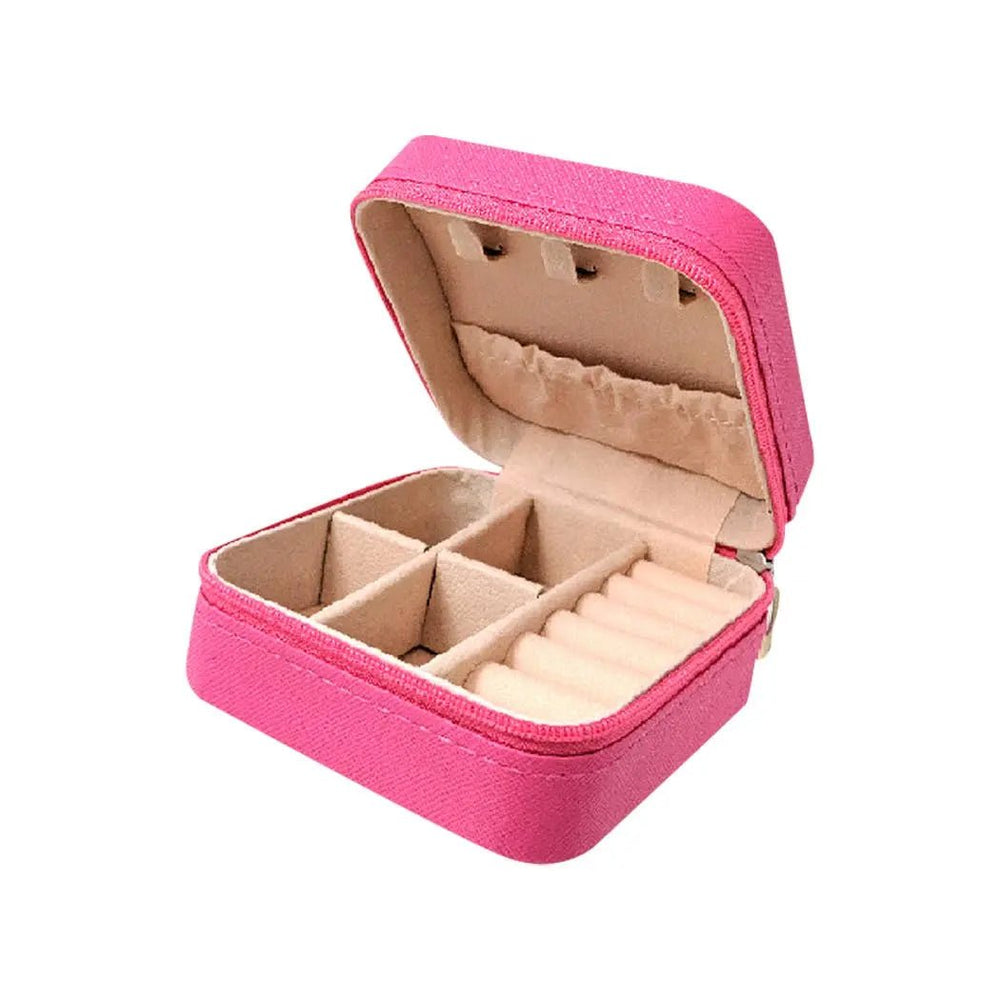 Western Theme Printed Squared Leather Jewelry Box - LECCE