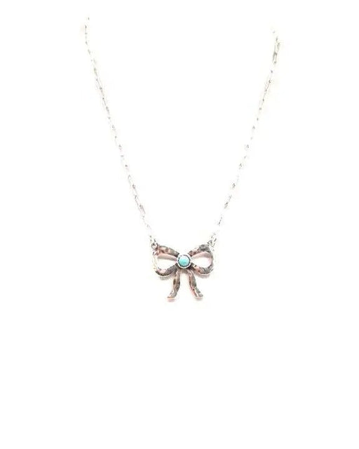 Western Turquoise Ribbon Necklace - LECCE