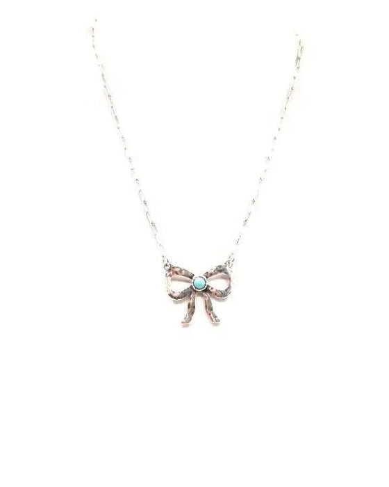 Western Turquoise Ribbon Necklace - LECCE