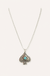 Western Turquoise Stone Spade Necklace on soft-white background