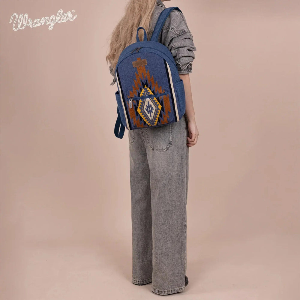 WG174 - 91152 Wrangler Southwestern Knitted Backpack - Jean - LECCE