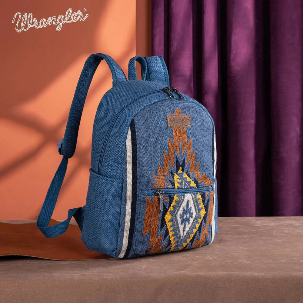 WG174 - 91152 Wrangler Southwestern Knitted Backpack - Jean - LECCE