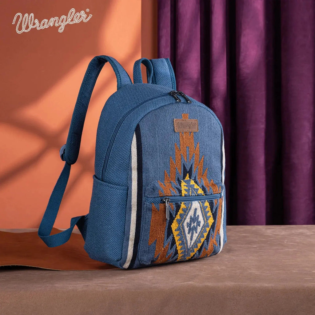 WG174-91152 Wrangler Southwestern Knitted Backpack - Jean