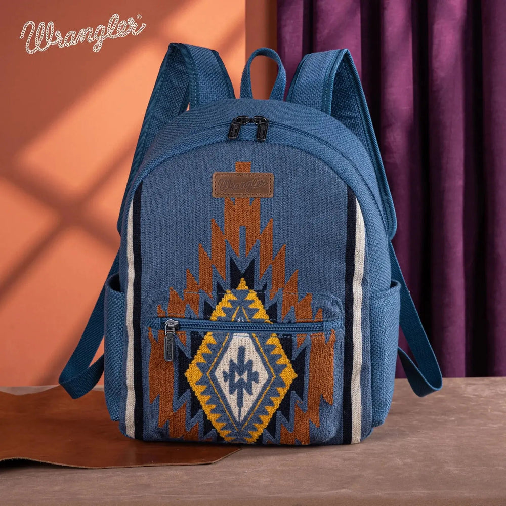 WG174 - 91152 Wrangler Southwestern Knitted Backpack - Jean - LECCE