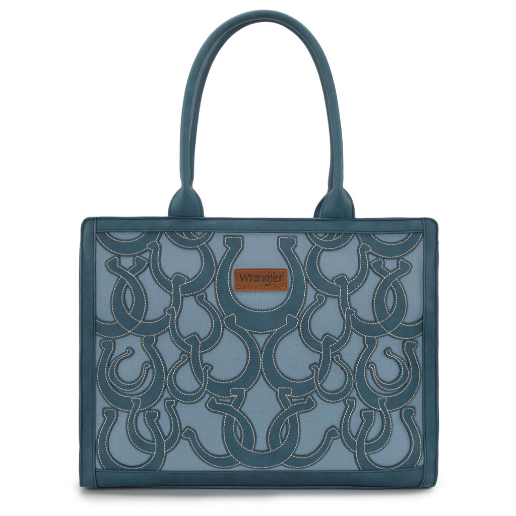 Wrangler Horseshoe Cutout Carry-All Large Tote Bag