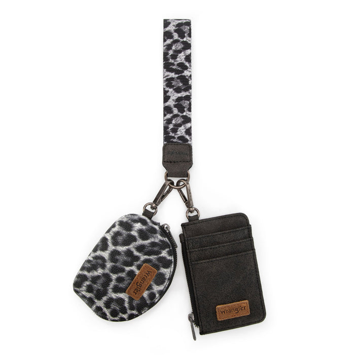 Wrangler Leopard Dual Pouch - Black