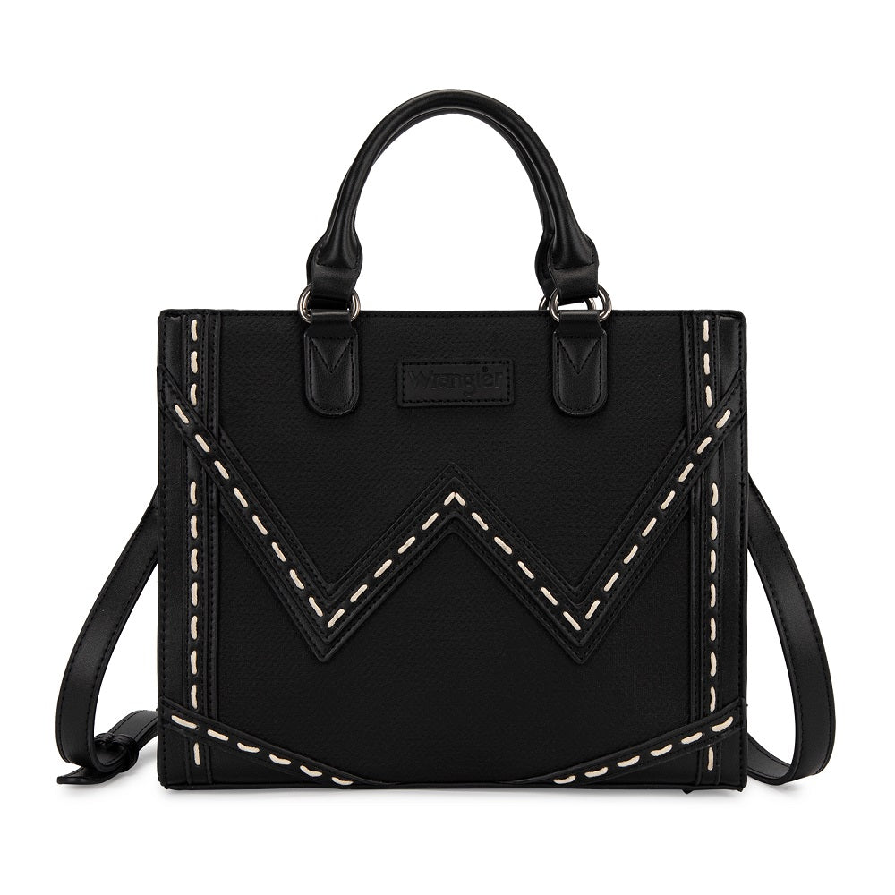 Wrangler Western Contrast Stitch Chevron Tote Bag