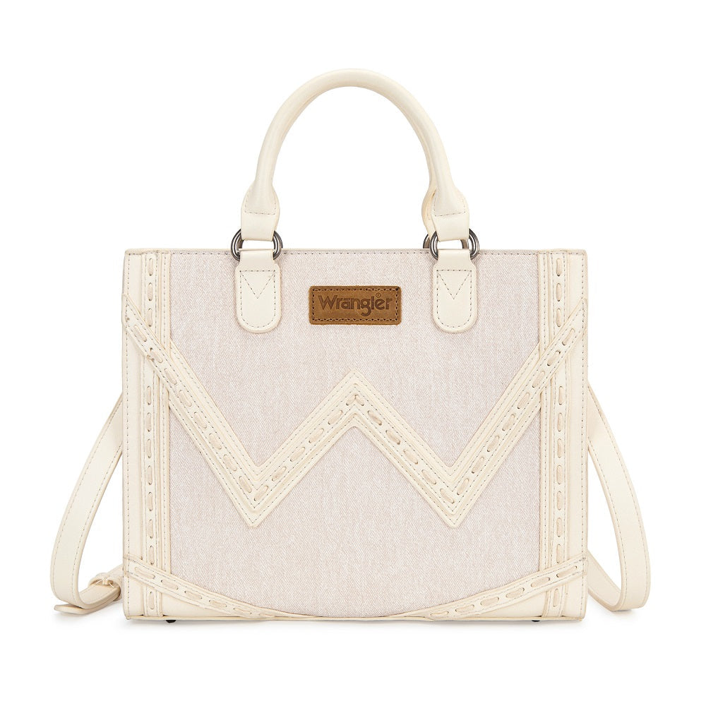 Wrangler Western Contrast Stitch Chevron Tote Bag