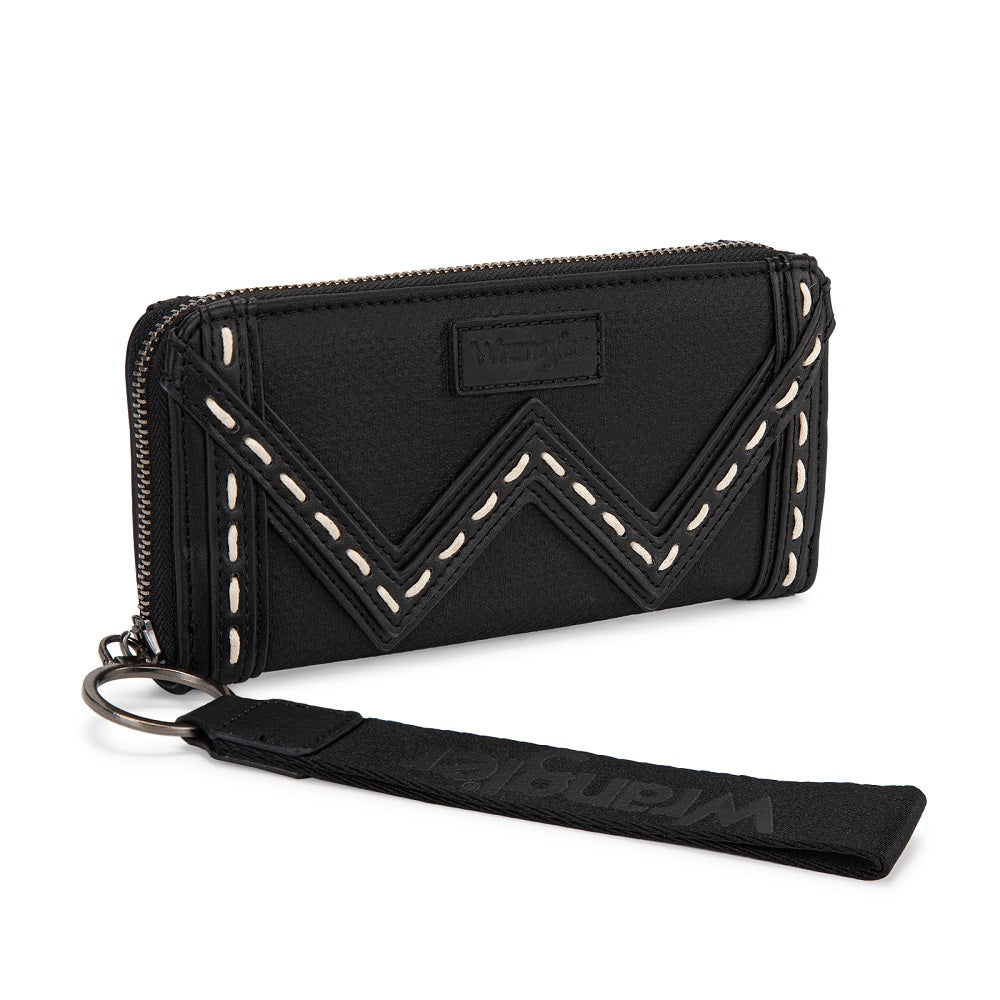 Wrangler Western Chevron Contrast Stitch RFID Wallet