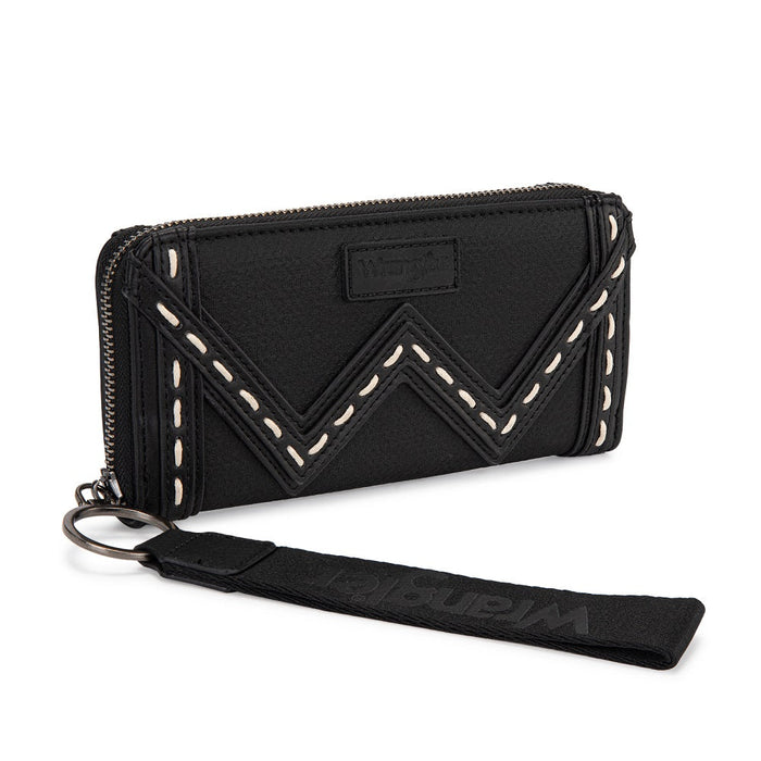 Wrangler Chevron RFID Wallet - Black
