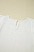 White Crinkle Ruffle Flutter Sleeve Blouse - LECCE