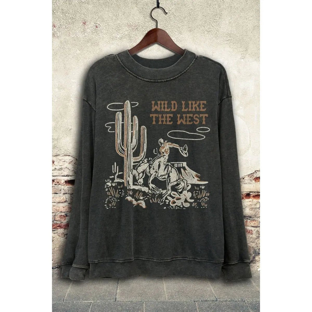 Wild Like The West Mineral Graphics Sweatshirt - LECCE