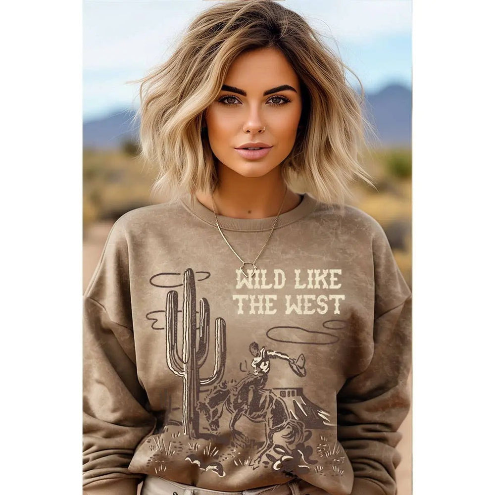 Wild Like The West Mineral Graphics Sweatshirt - LECCE